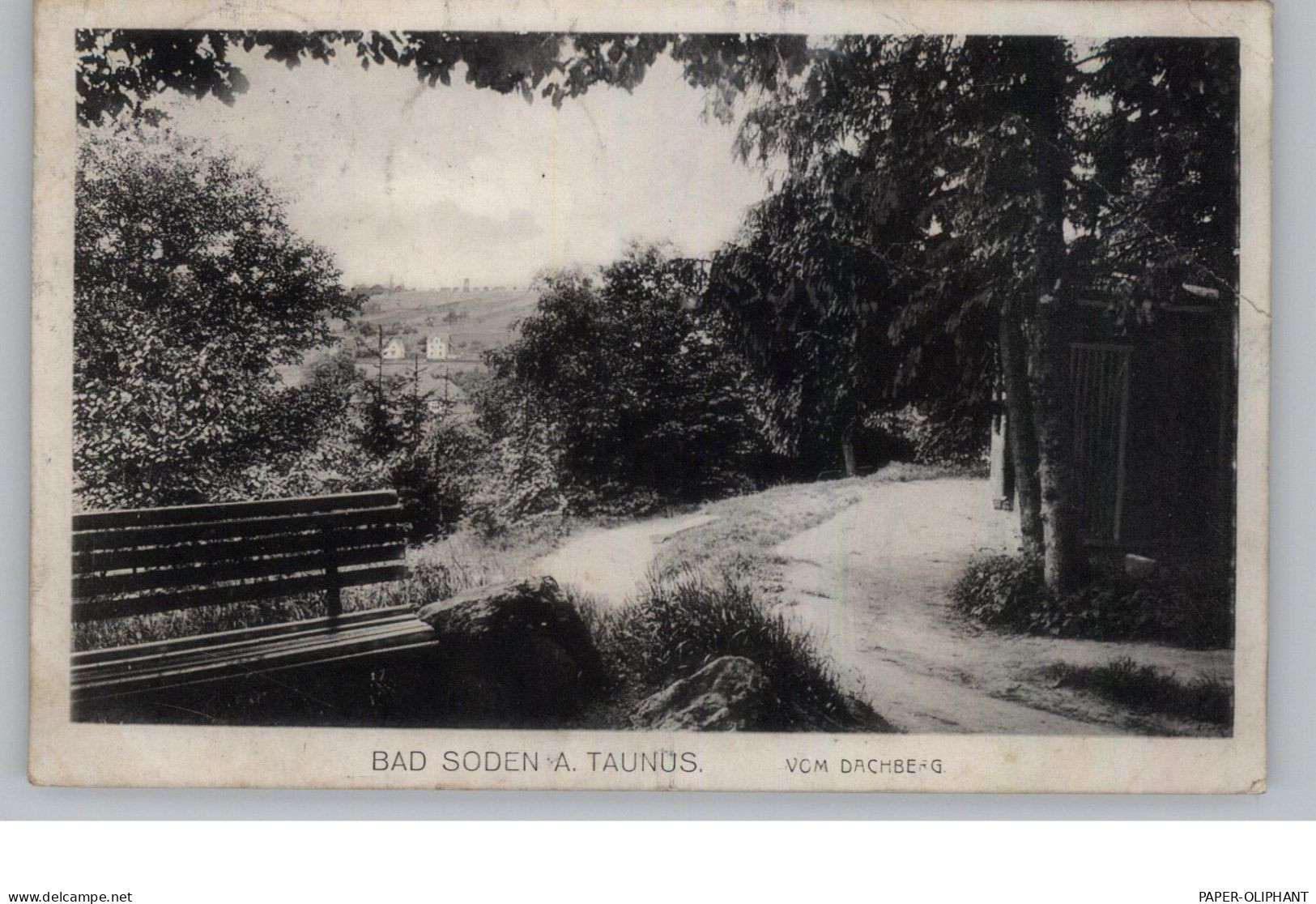6232 BAD SODEN, Blick Vom Dachberg, 1913 - Bad Soden