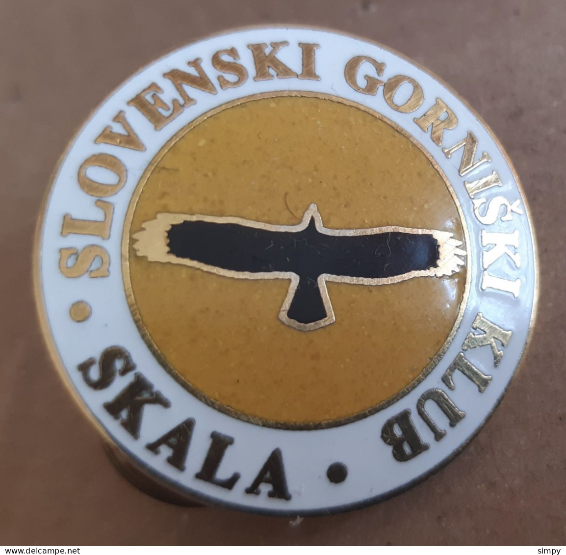 Mountaineering Club Slovenski Gorniski Klub SKALA Enamel Pin Badge Slovenia - Alpinismus, Bergsteigen