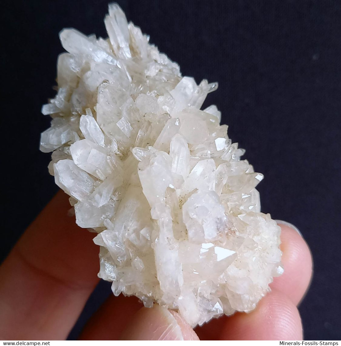 #L40 Splendid QUARTZ Crystals Center-geode (Val D'Aosta, Italy) - Mineralen