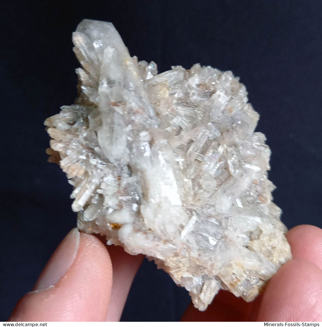 #L43 - Schöne QUARZ Kristall-Mittelgeode (Val D'Aosta, Italien) - Mineralien