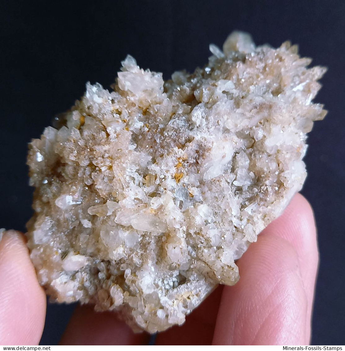 #L43 - Schöne QUARZ Kristall-Mittelgeode (Val D'Aosta, Italien) - Minerals