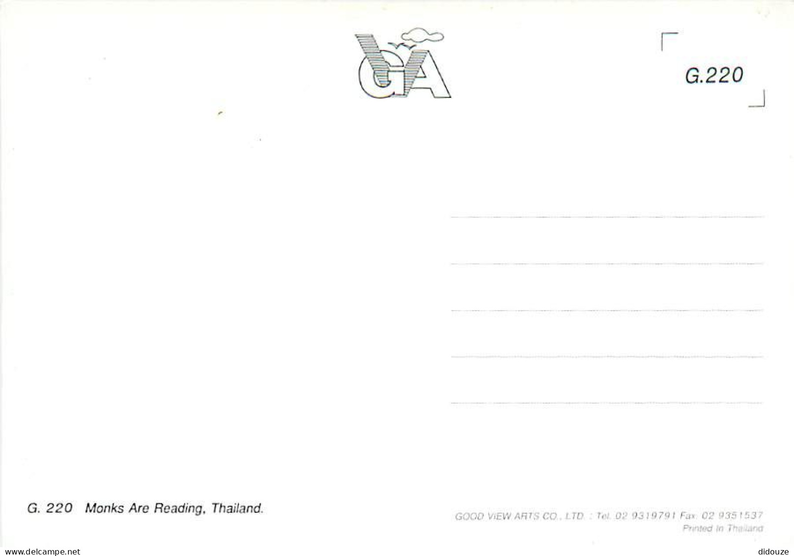 Thailande - Monks Are Reading - Moines Boudhistes - Carte Neuve - Thailand - CPM - Voir Scans Recto-Verso - Tailandia