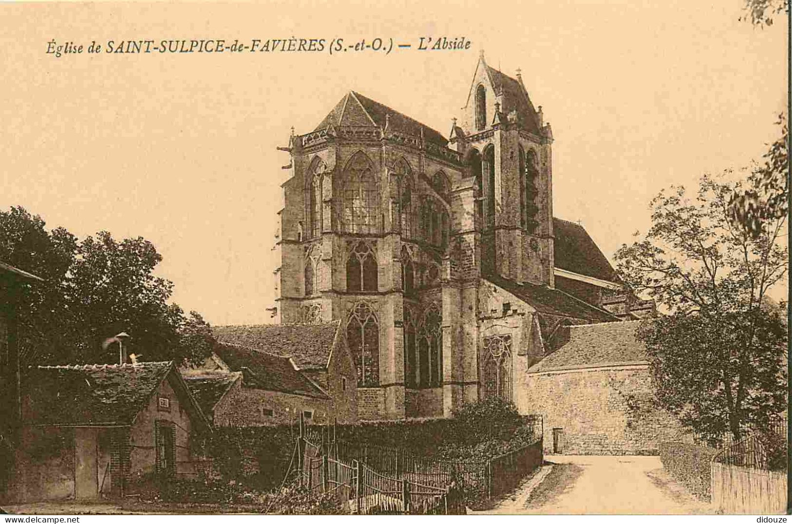 91 - Saint Sulpice De Favières - L'Eglise - Abside - CPA - Voir Scans Recto-Verso - Saint Sulpice De Favieres