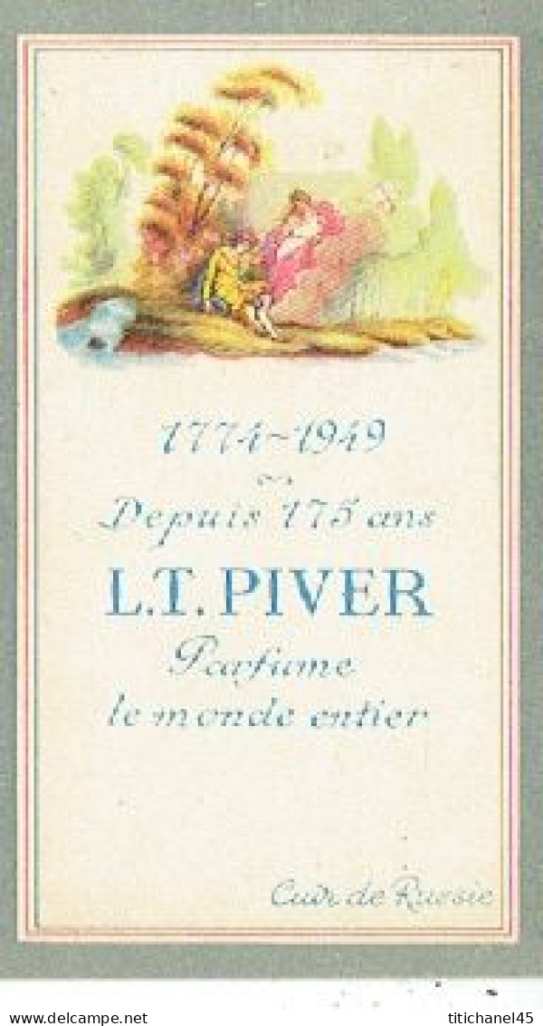 Carte  Parfum CUIR DE RUSSIE De L.T. PIVER - Anciennes (jusque 1960)