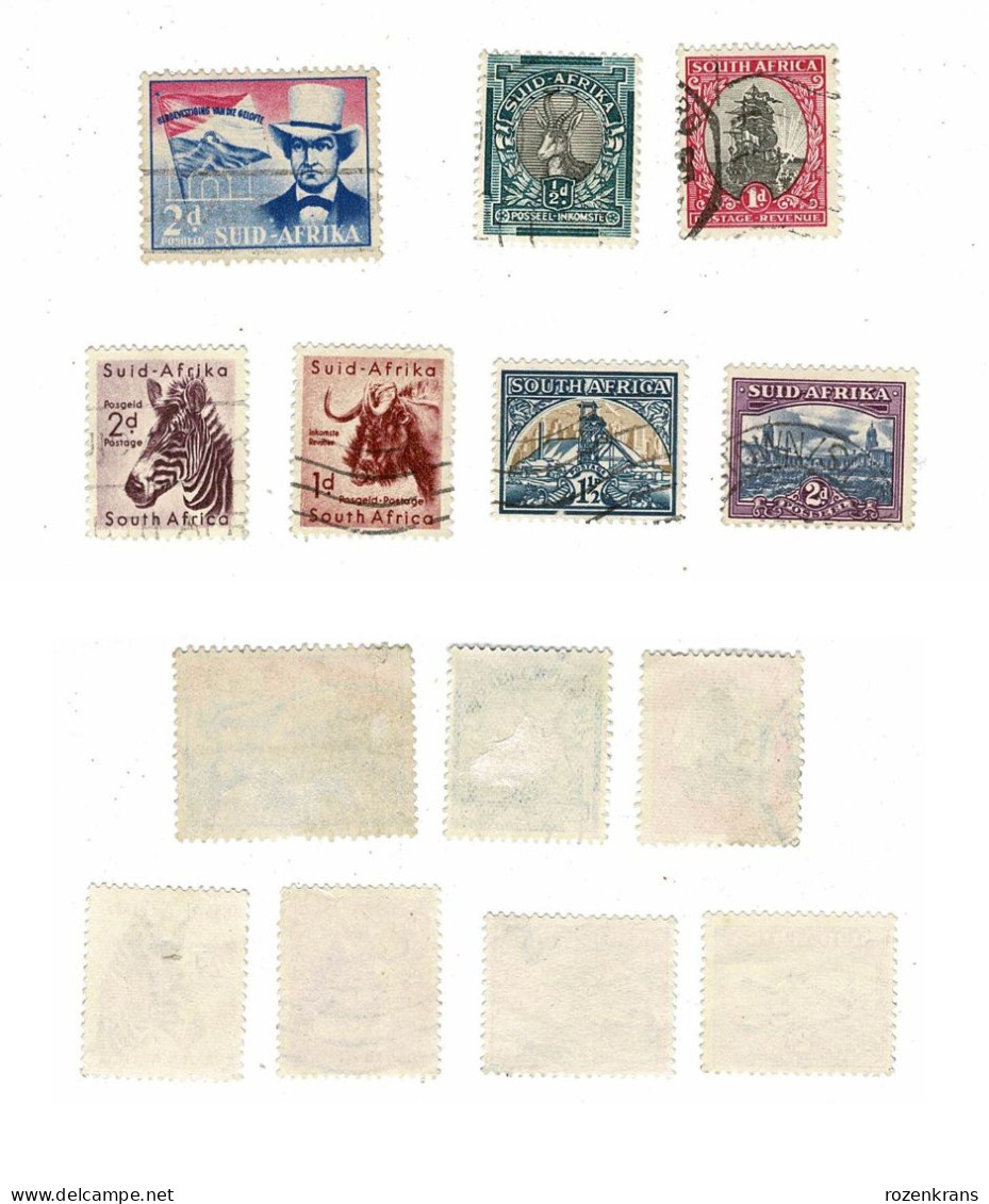 Lot 7 X Stamps Timbres South Africa Zuid Afrika - Usados