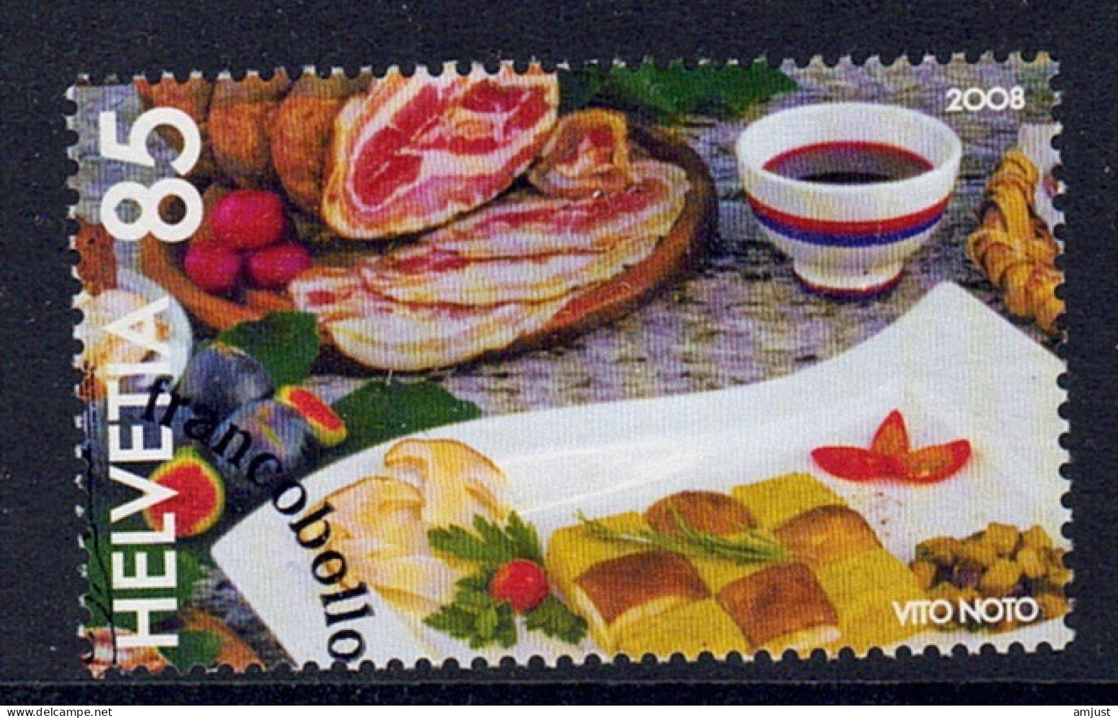 Suisse /Schweiz/Switzerland // 2008 // Découpé Du Bloc De La Journée Du Timbre 2008 Bellizona  No.1290 1er Jour - Used Stamps