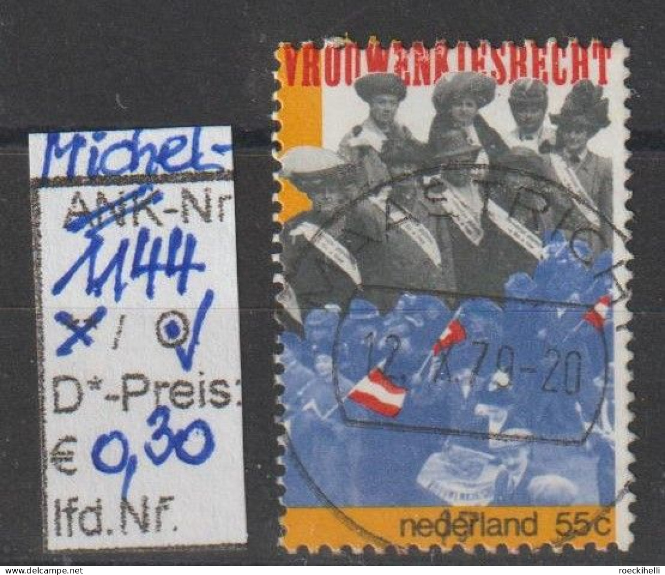 1979 - NIEDERLANDE - SM "60 J. Frauenwahlrecht.." 55C Mehrf. - O Gestempelt - S.Scan  (1144o Nl) - Used Stamps