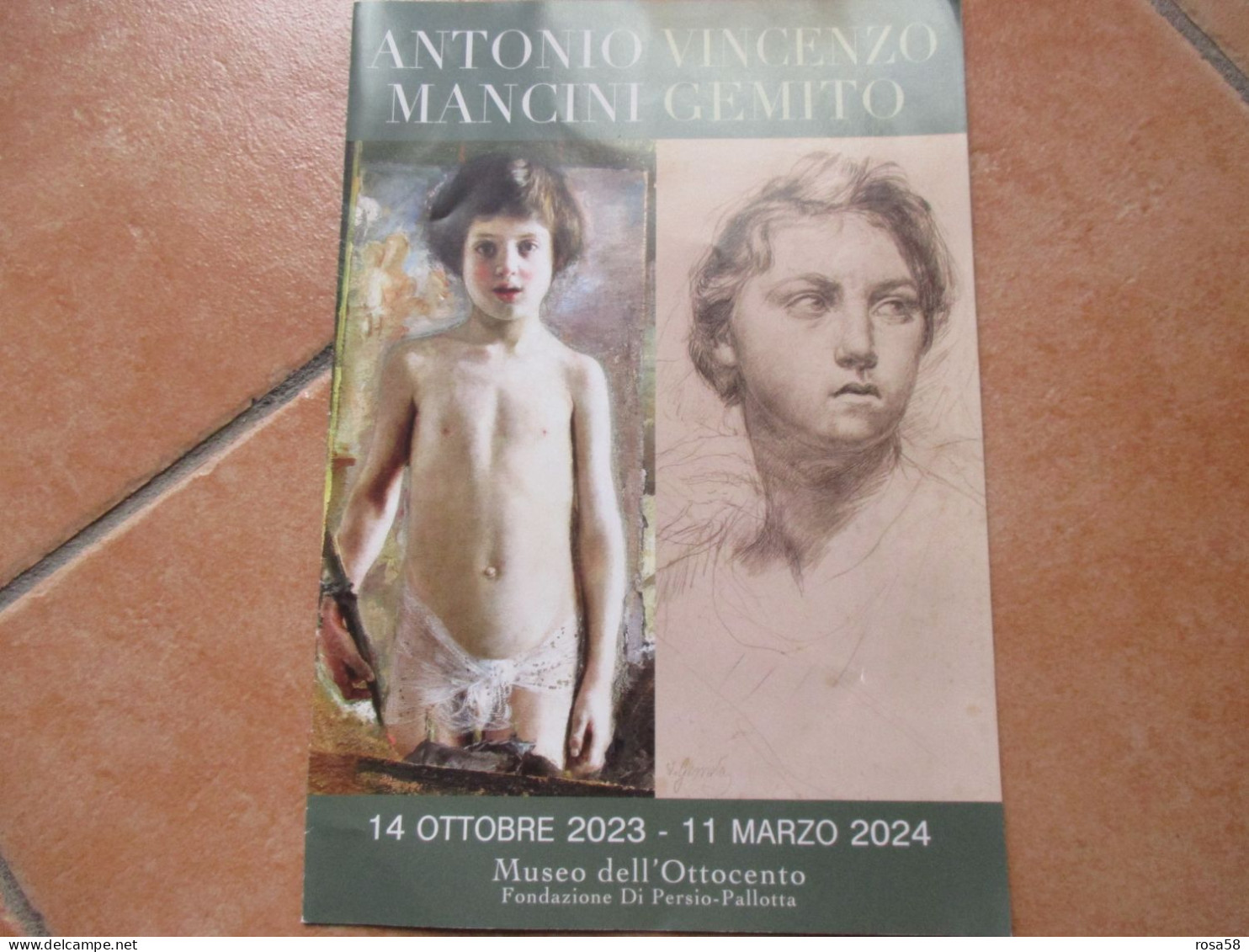 Mostra  VINCENZO GEMITO ANTONIO MANCINI Napoli Museo Dell'Ottocento Di Persio Pallotta - Programmes