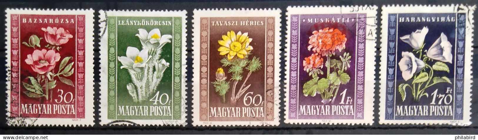 HONGRIE                       N° 963/967                     OBLITERE - Used Stamps