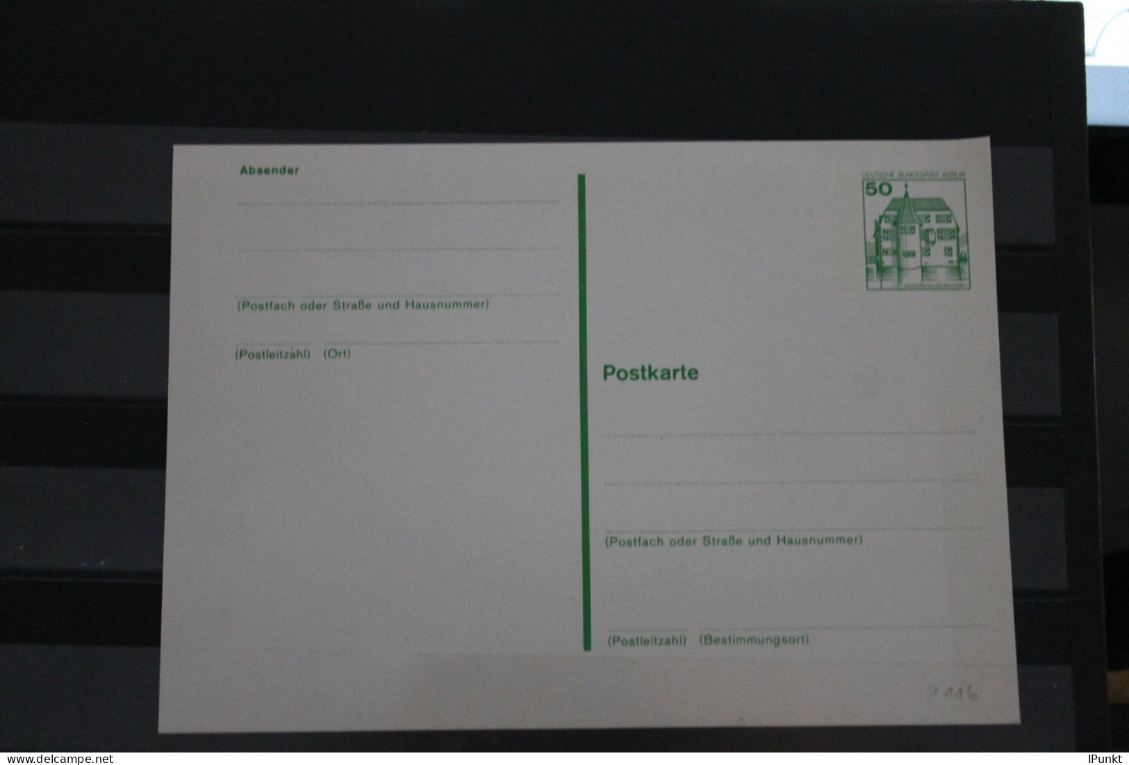 Berlin 1980; Ganzsache Burgen & Schlösser BuS: Postkarte   P 116;  Ungebraucht - Postkarten - Ungebraucht