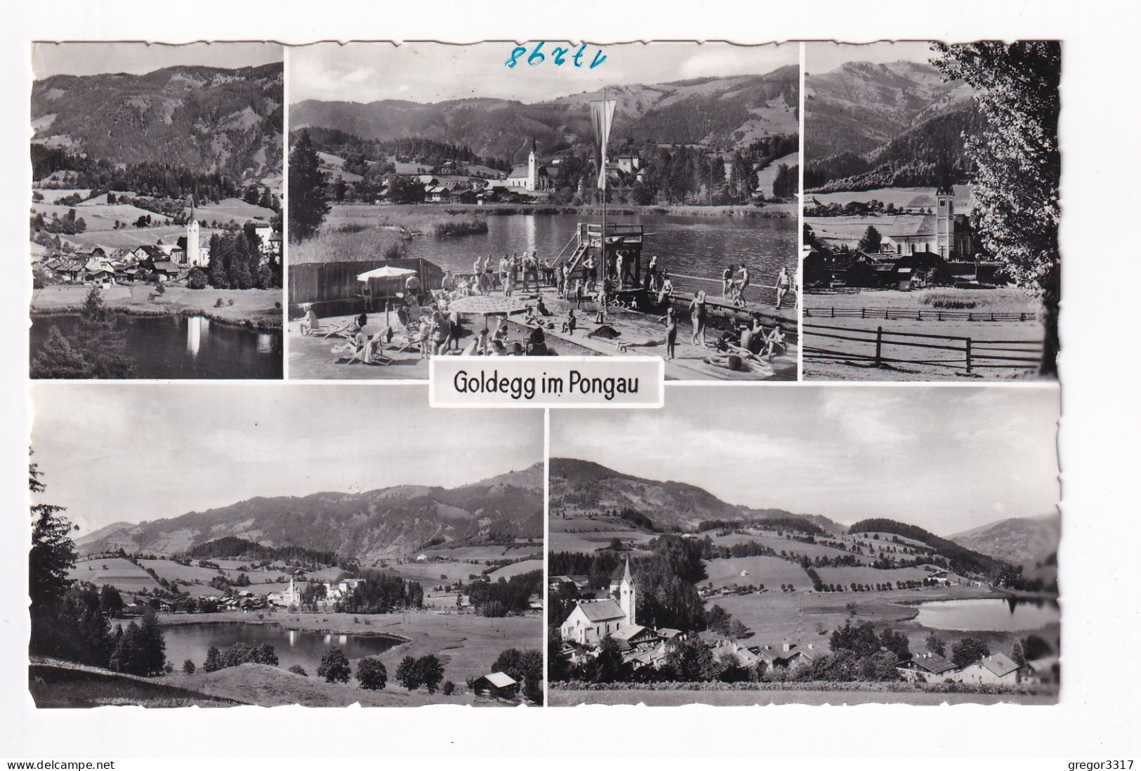 E5762) GOLDEGG Im Pongau - Salzburg - Schöne Mehrbild AK - Schwimmbad Kirche Etc. - Goldegg