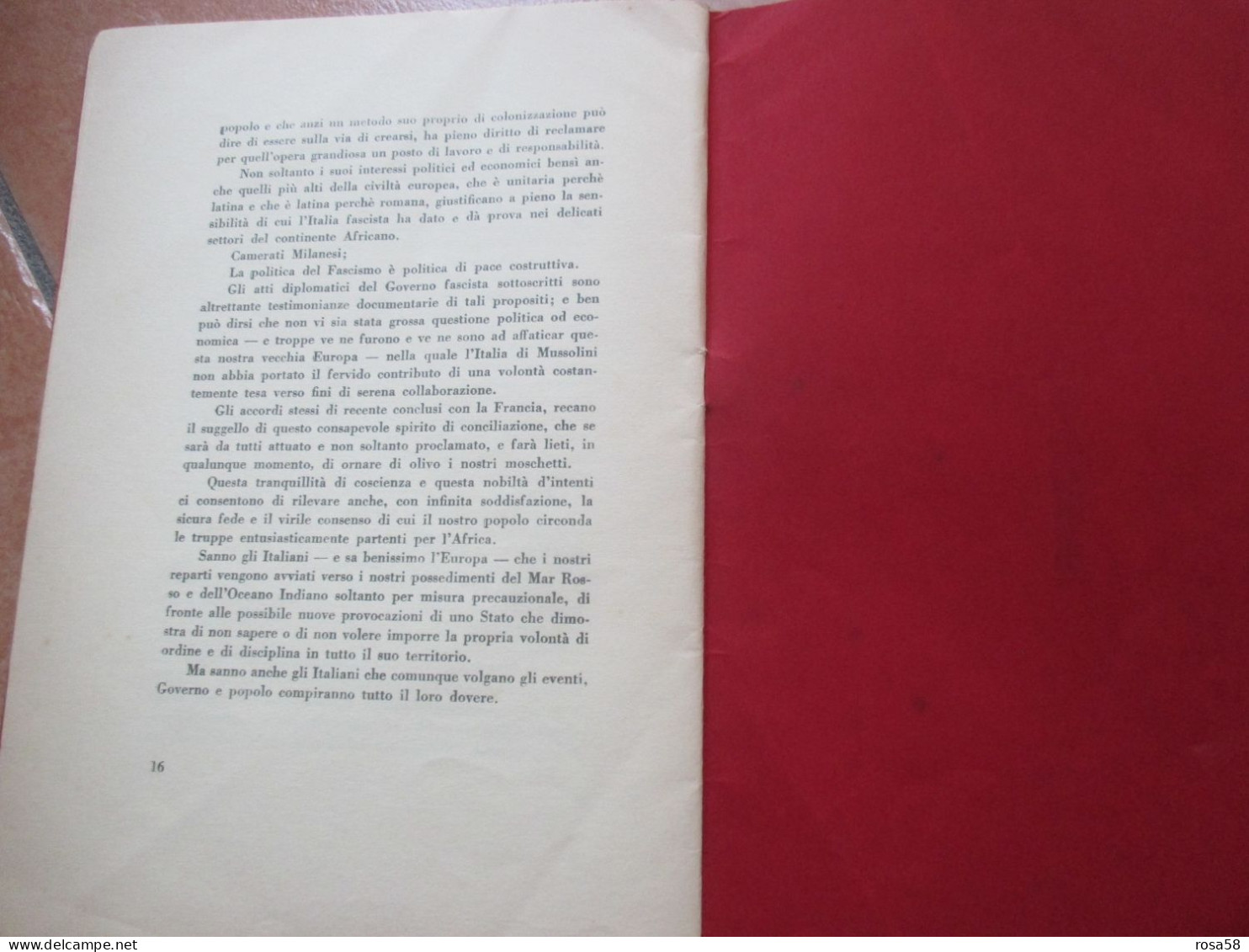 1935 Realizzazioni E Propositi Del Colonialismo Italiano Lezione Magistrale ALESSANDRO LESSONA Università Milano - Sociedad, Política, Economía