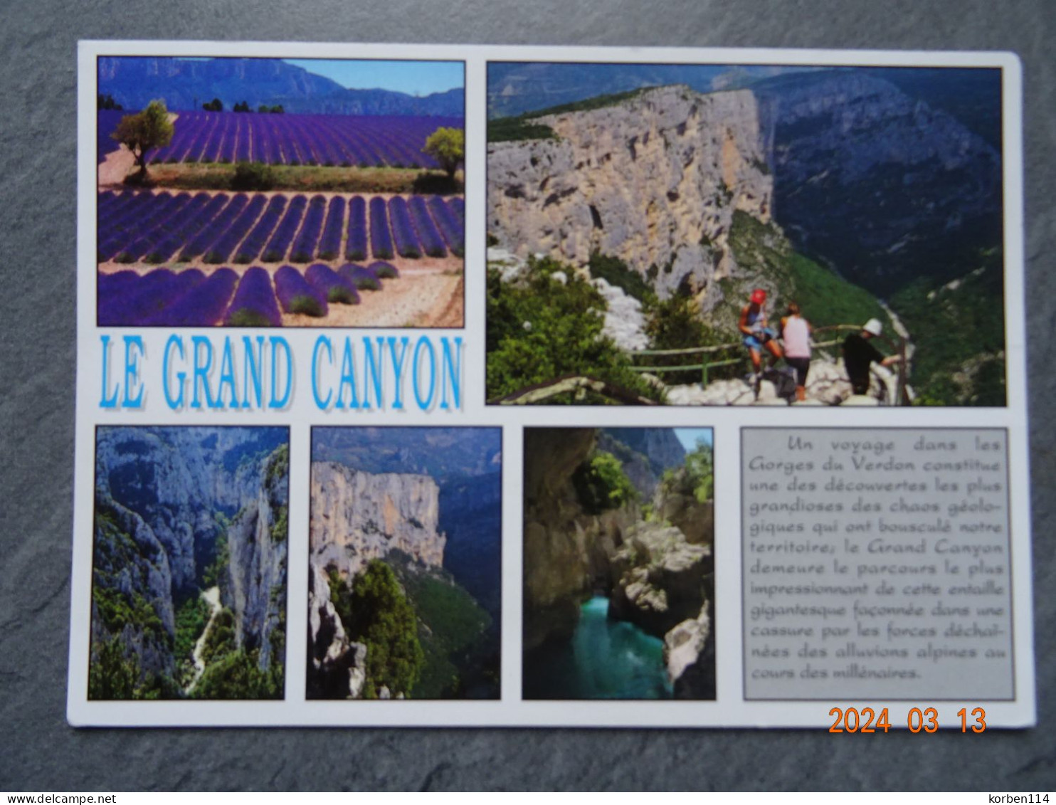 LE GRAND CANYON DU VERDON - Autres