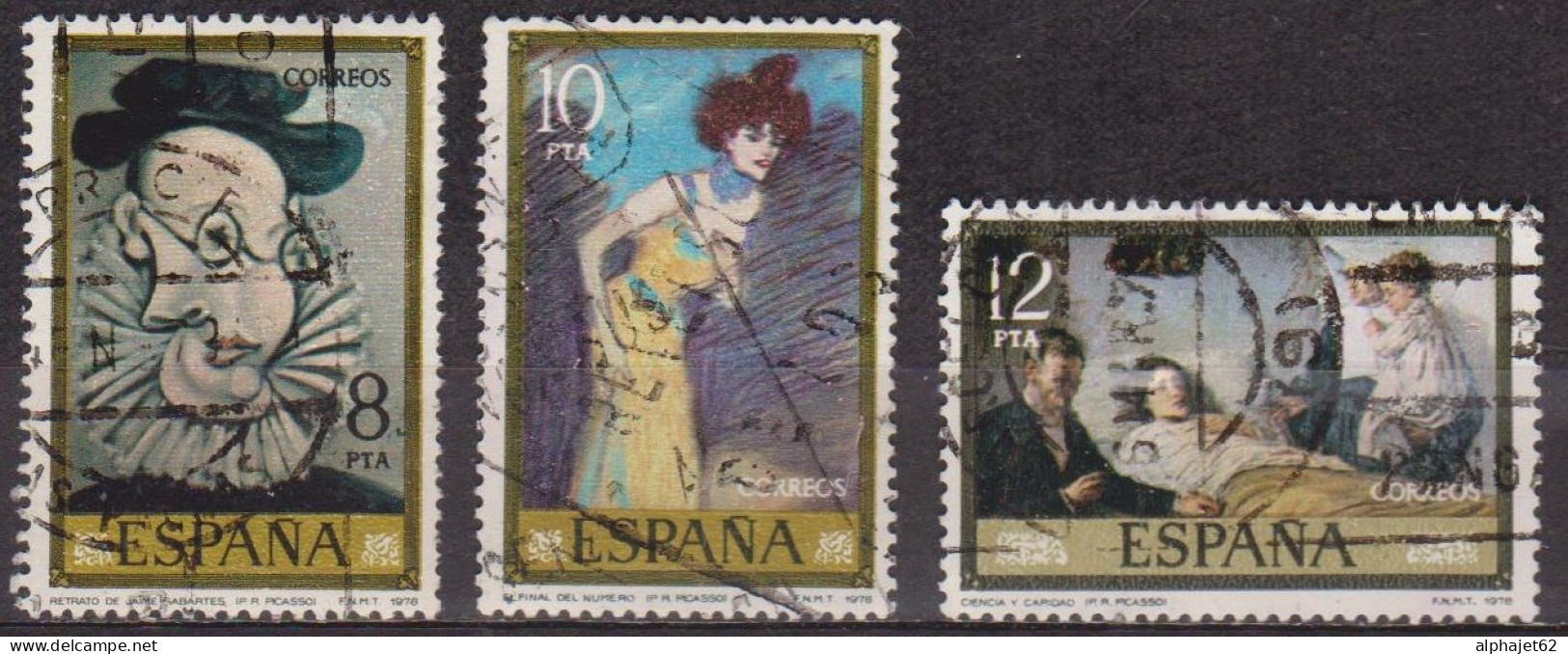 Art, Peinture - ESPAGNE - Tableaux De Pablo Picasso - N° 2129-2130-2131 - 1978 - Used Stamps