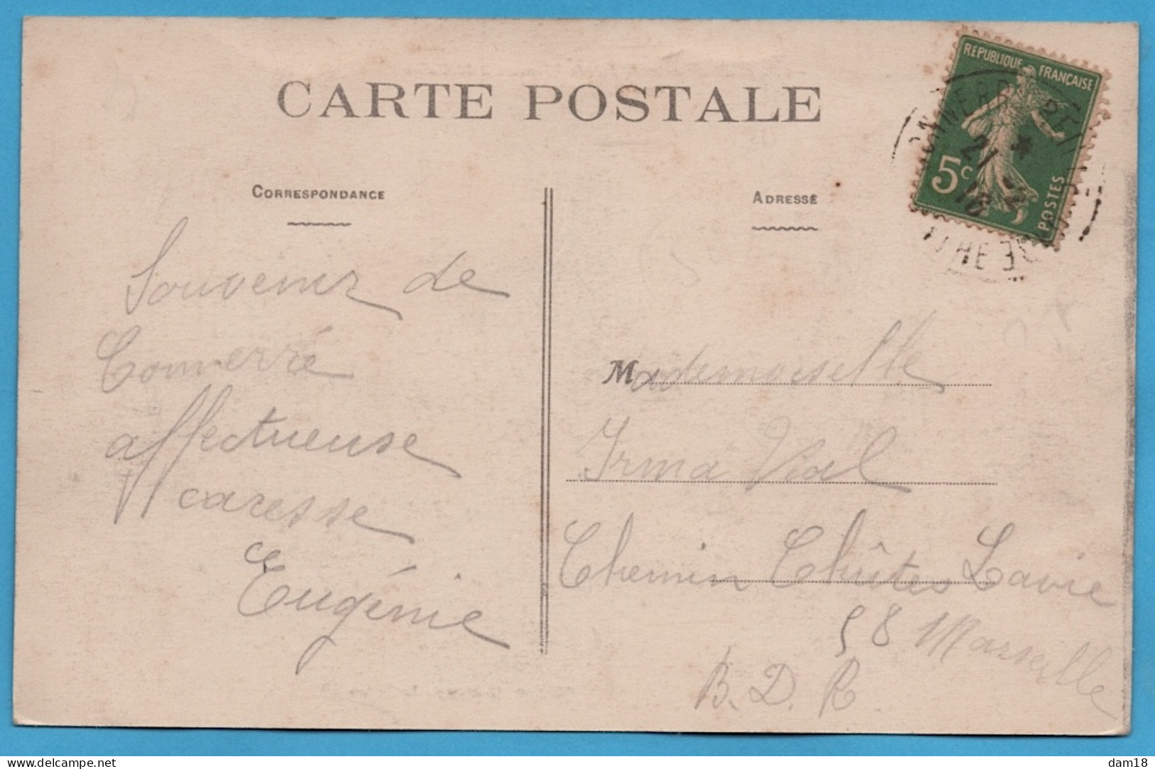 CONNERRE (72) LOCOMOTIVE A VAPEUR SUR PONT CHEMIN DE FER CPA DATEE DE 1916 PHOTOS R/V - Connerre