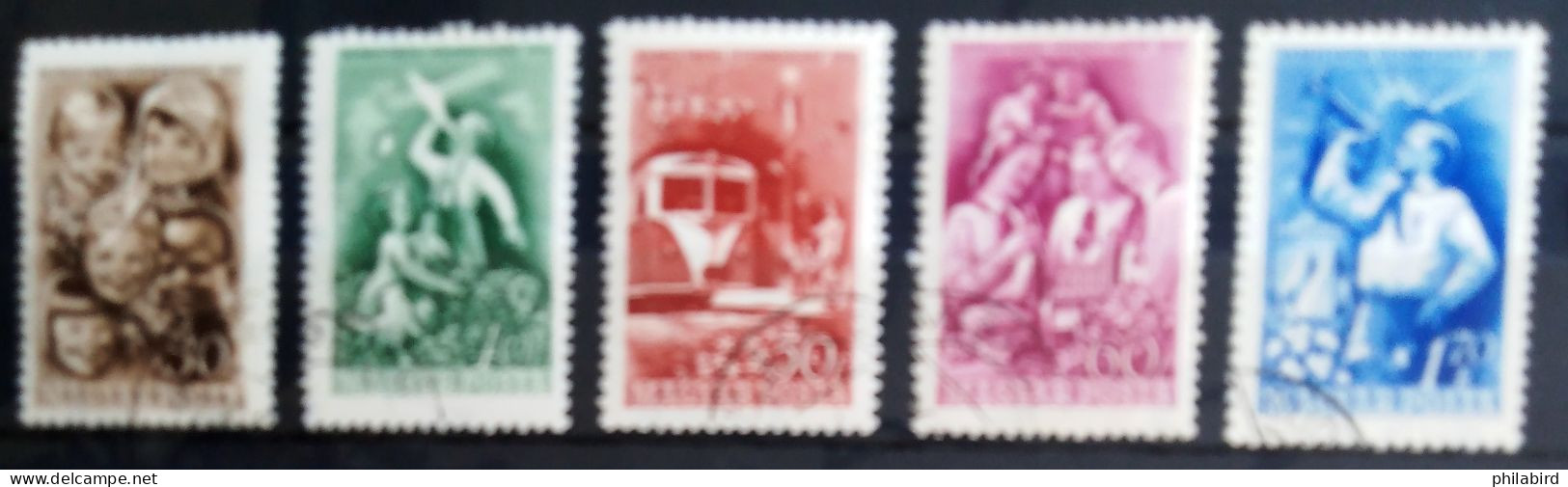 HONGRIE                       N° 997/1001                      OBLITERE - Used Stamps