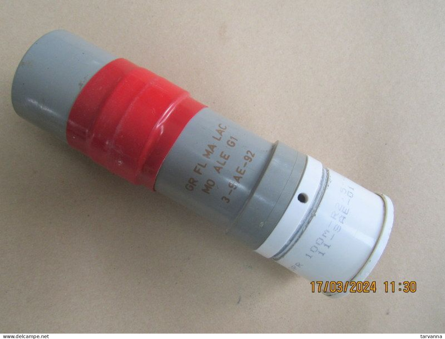 Grenade Lacry Mle G1 Avec Son Propulseur à Retard De 100 Mètres ( Inerte ) - Equipement