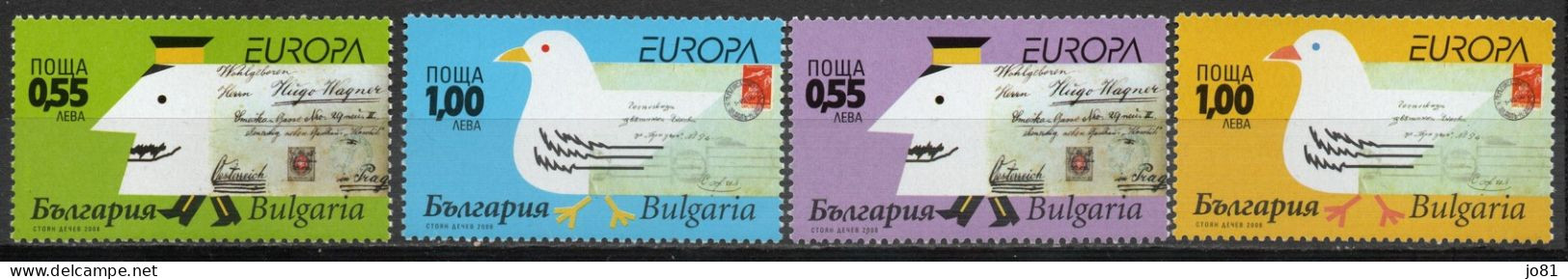 Bulgarie YT 4173-4176 Neuf Sans Charnière XX MNH Europa 2008 - Nuevos