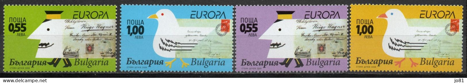 Bulgarie YT 4173-4176 Neuf Sans Charnière XX MNH Europa 2008 - Ongebruikt