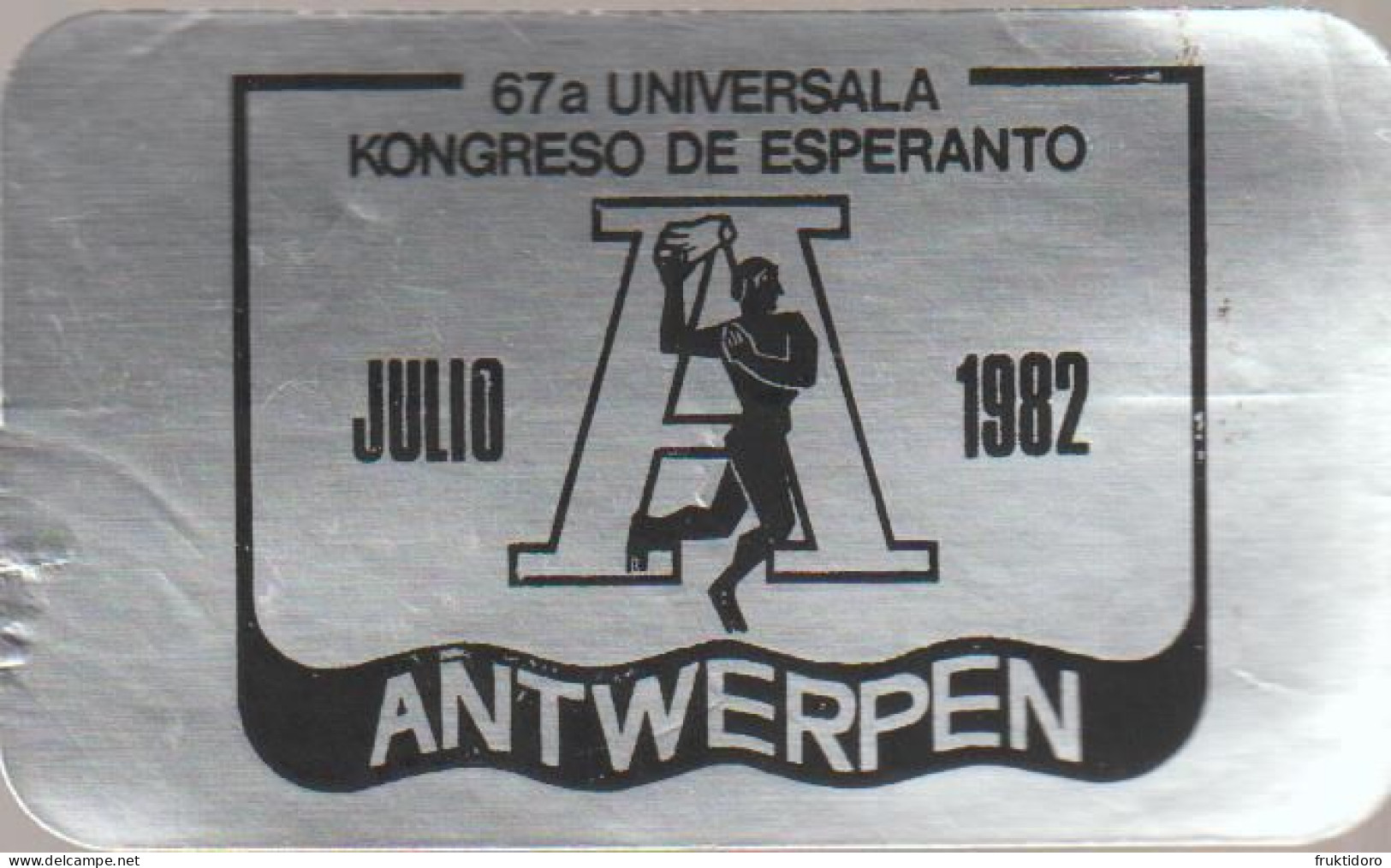 Esperanto Label 67th World Esperanto Conference In Antwerp - 67a Universala Kongreso En Antverpeno 1982 - Esperanto