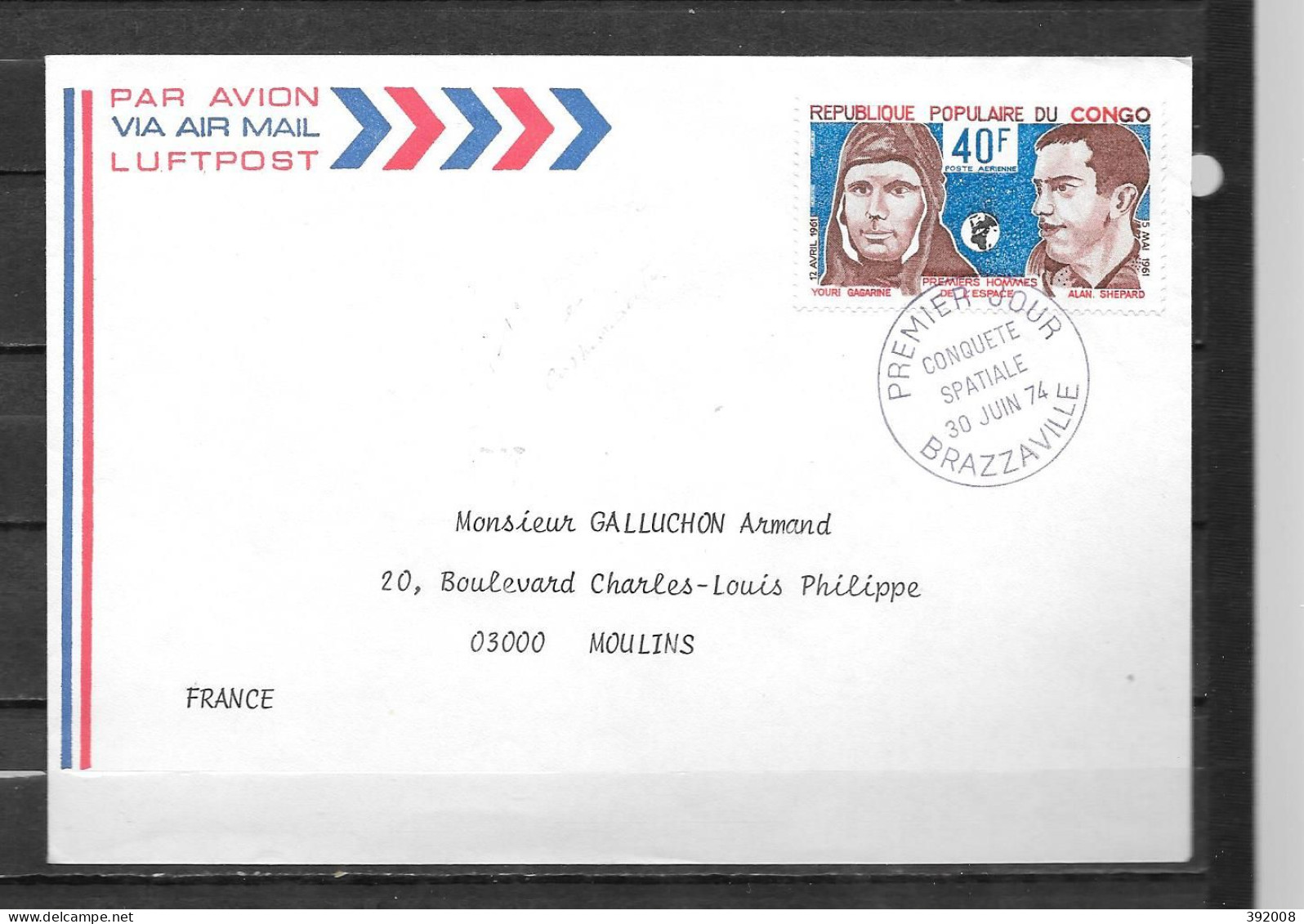 FDC - 1974 - Conquète Spatiale - 4 - 2 - FDC