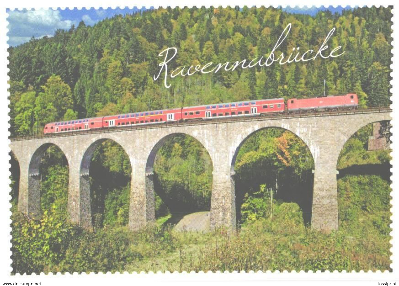 Germany:Ravenna Railway Bridge With Train - Structures