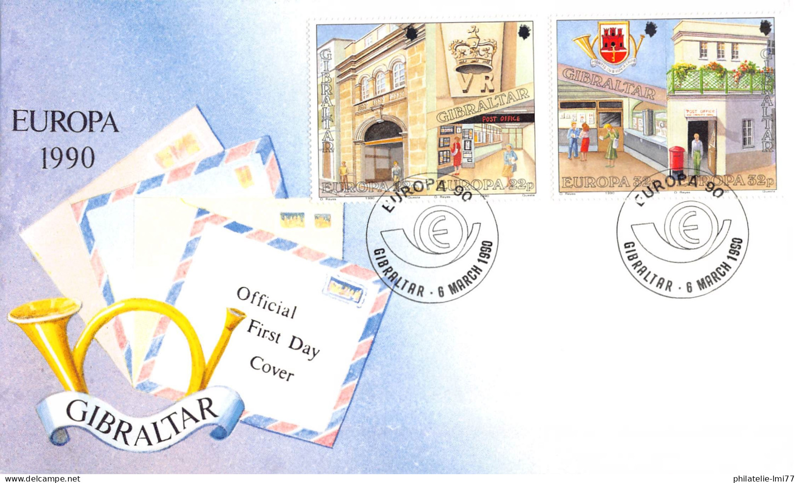 Gibraltar - FDC Europa 1990 - 1990