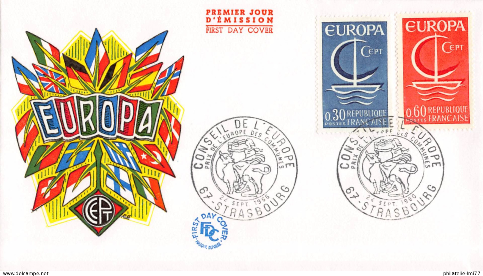 France - FDC Europa 1966 - 1966