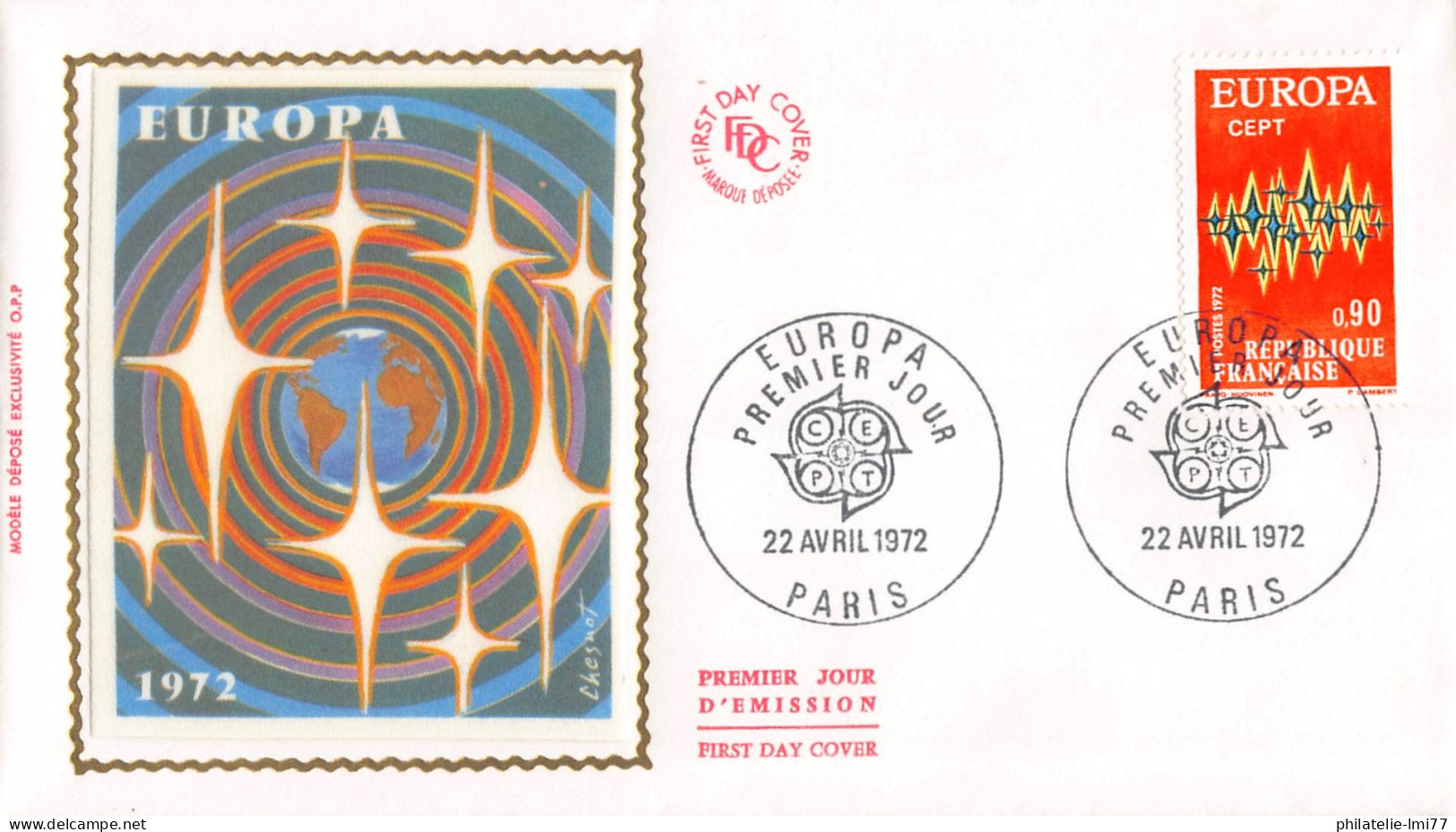 France - FDC Europa 1972 - 1972