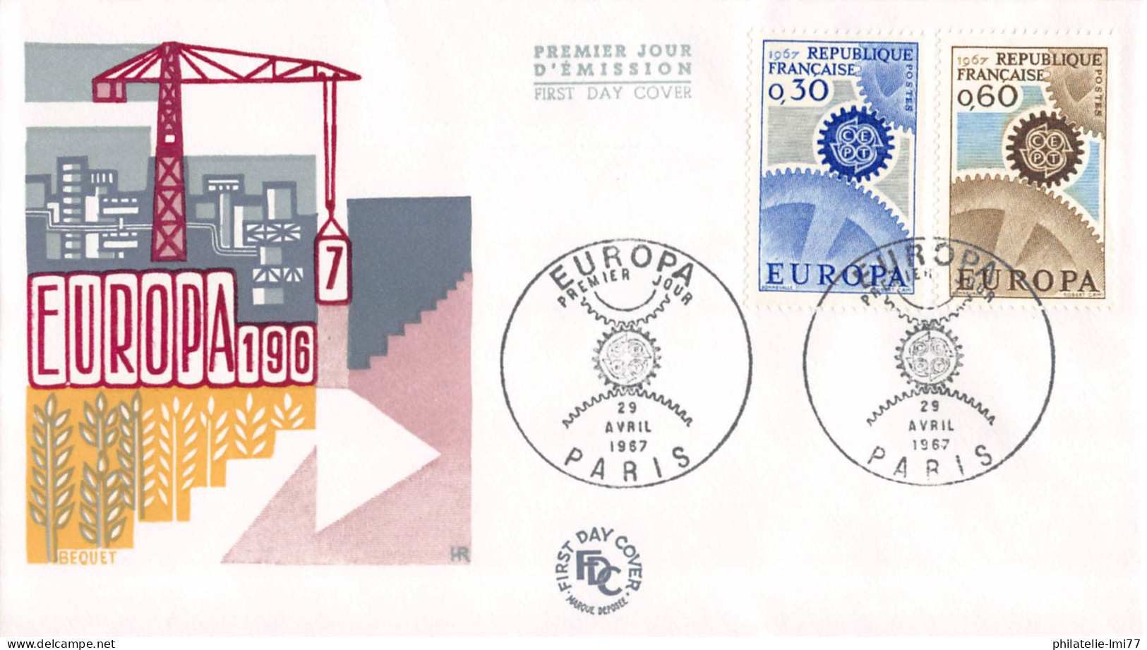 France - FDC Europa 1967 - 1967