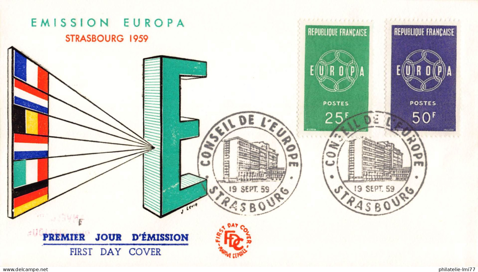 France - FDC Europa 1959 - 1959