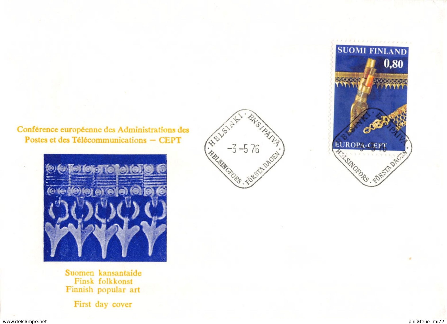 Finlande - FDC Europa 1976 - 1976