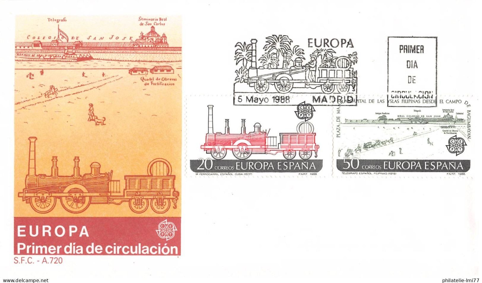 Espagne - FDC Europa 1988 - 1988