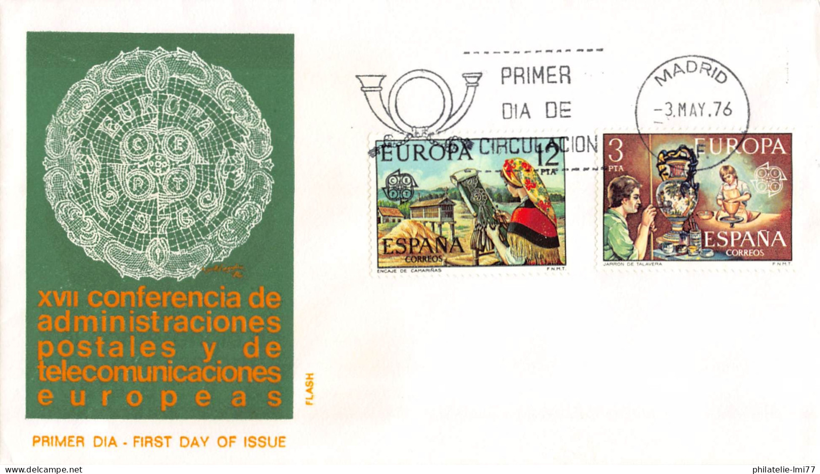 Espagne - FDC Europa 1976 - 1976