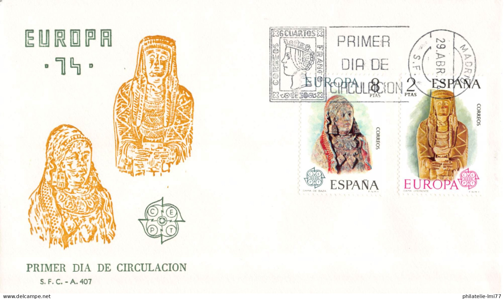 Espagne - FDC Europa 1974 - 1974