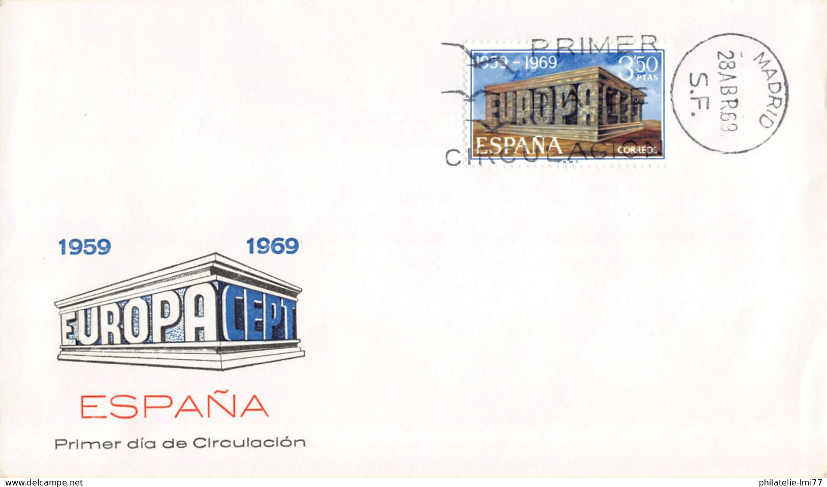 Espagne - FDC Europa 1969 - 1969