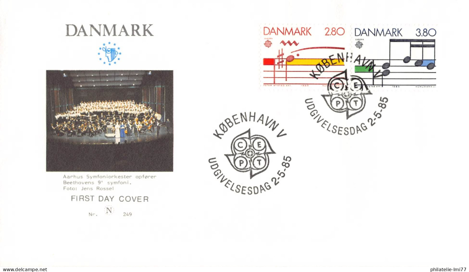 Danemark - FDC Europa 1985 - 1985