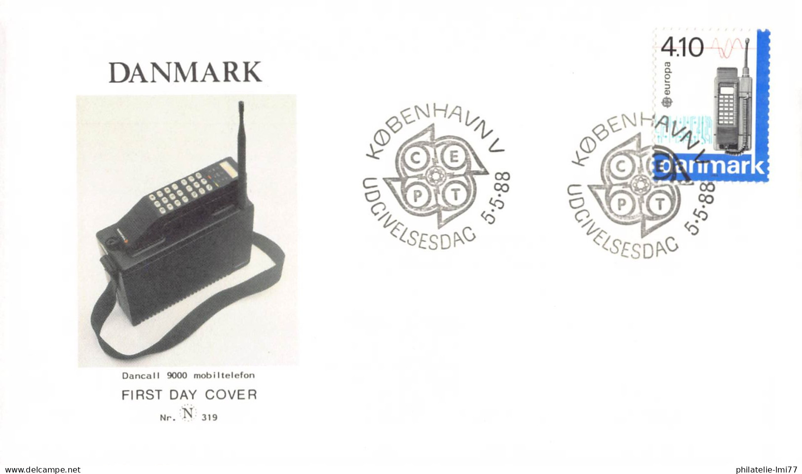 Danemark - FDC Europa 1988 - 1988