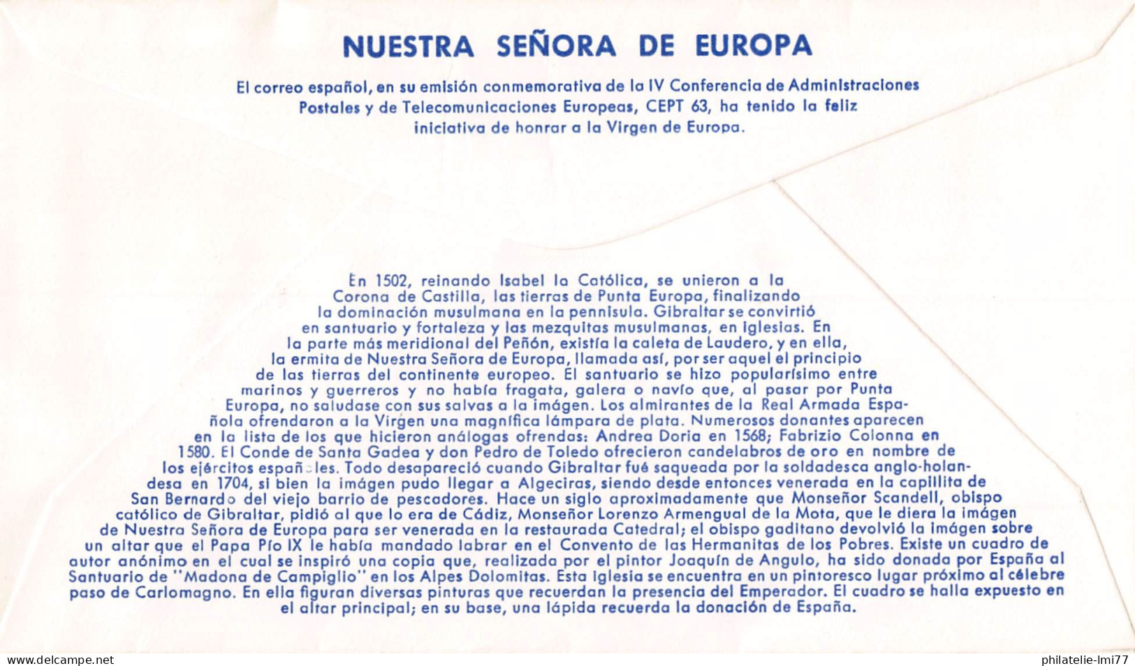 Espagne - FDC Europa 1963 - 1963