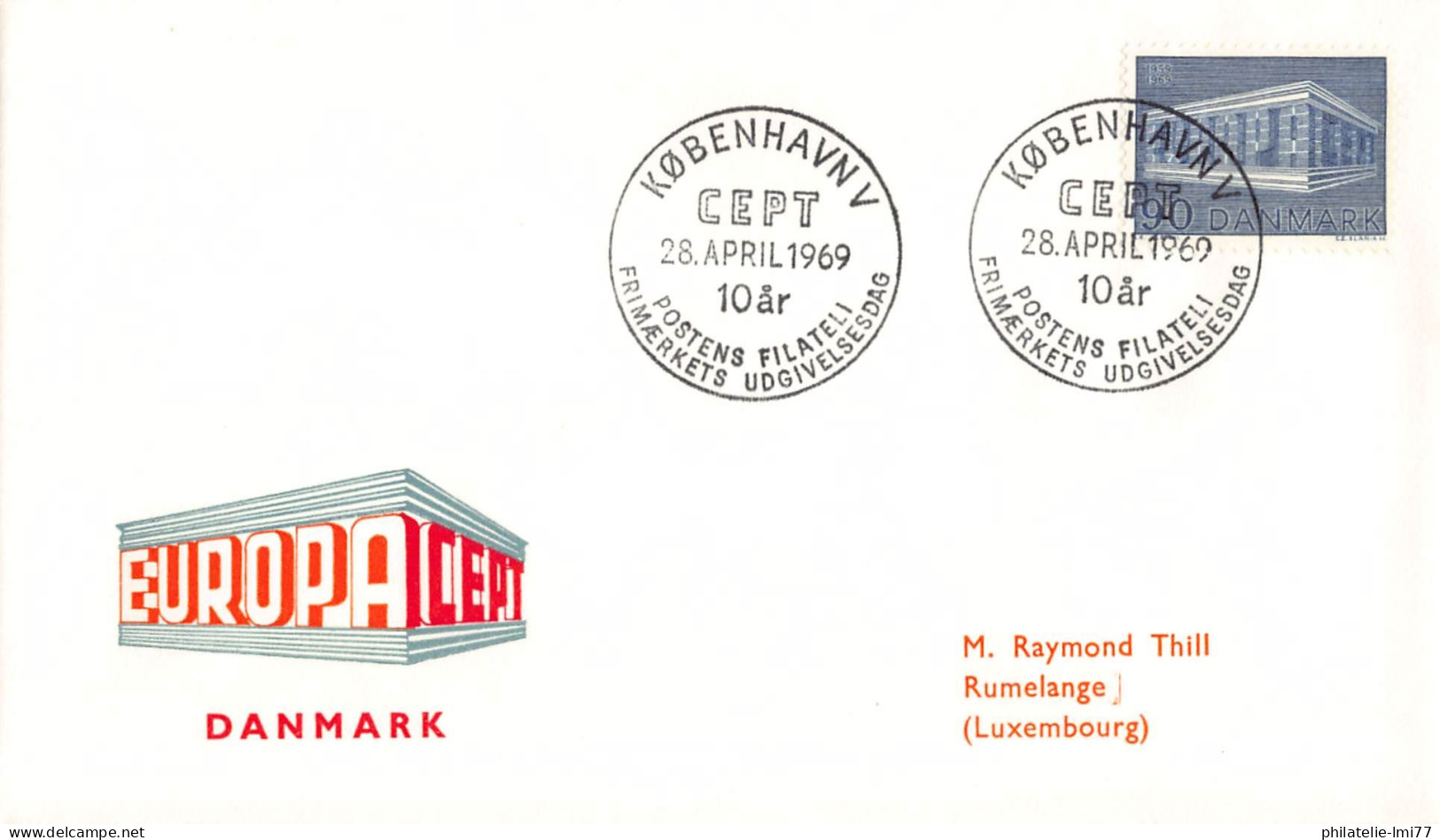 Danemark - FDC Europa 1969 - 1969