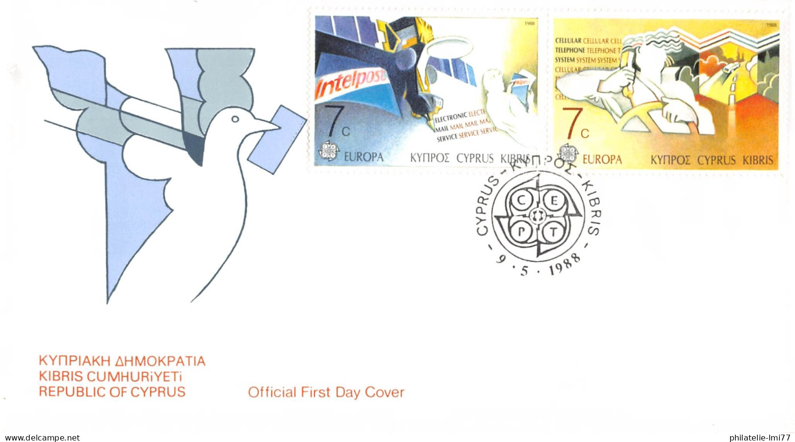 Chypre - FDC Europa 1988 - 1988