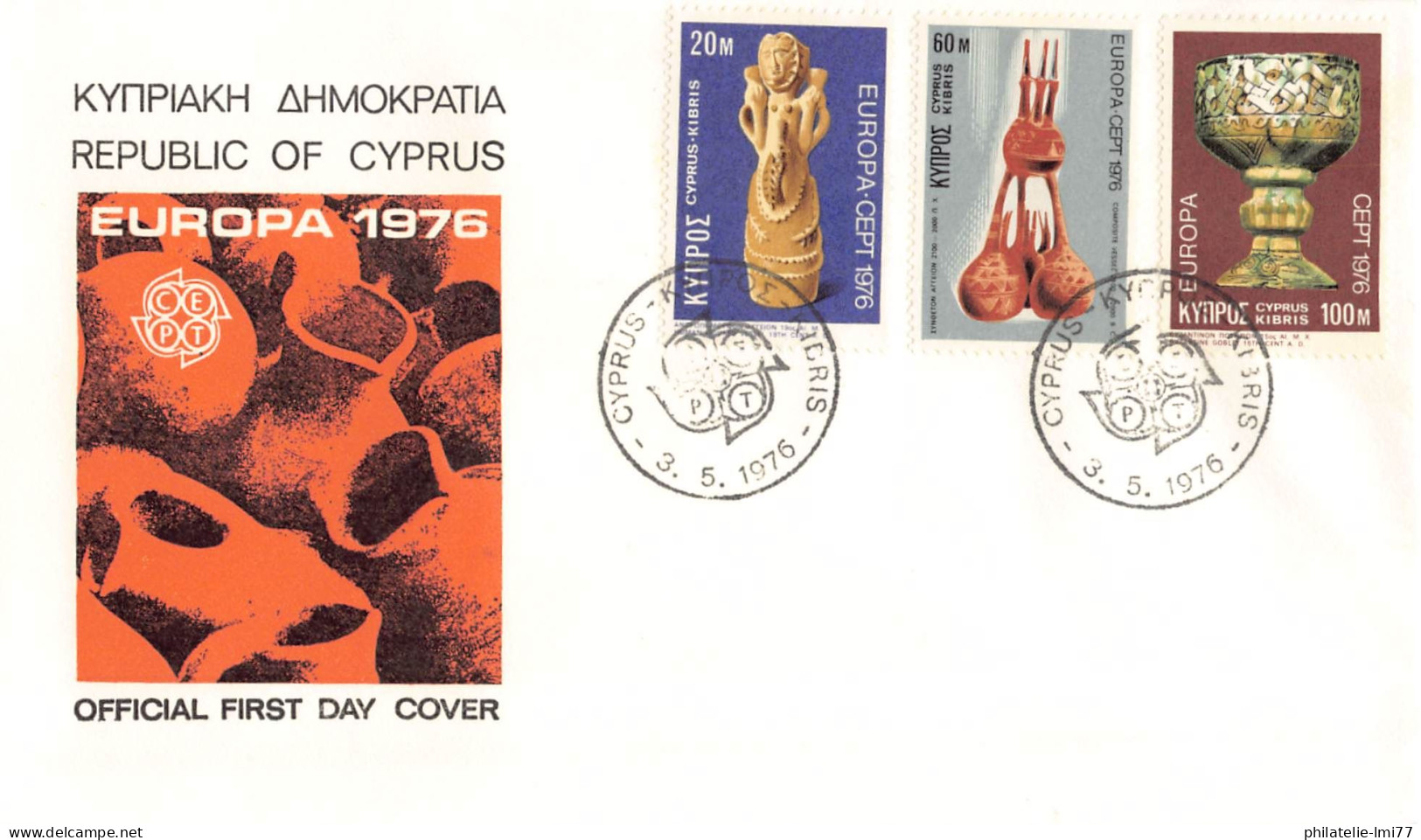 Chypre - FDC Europa 1976 - 1976