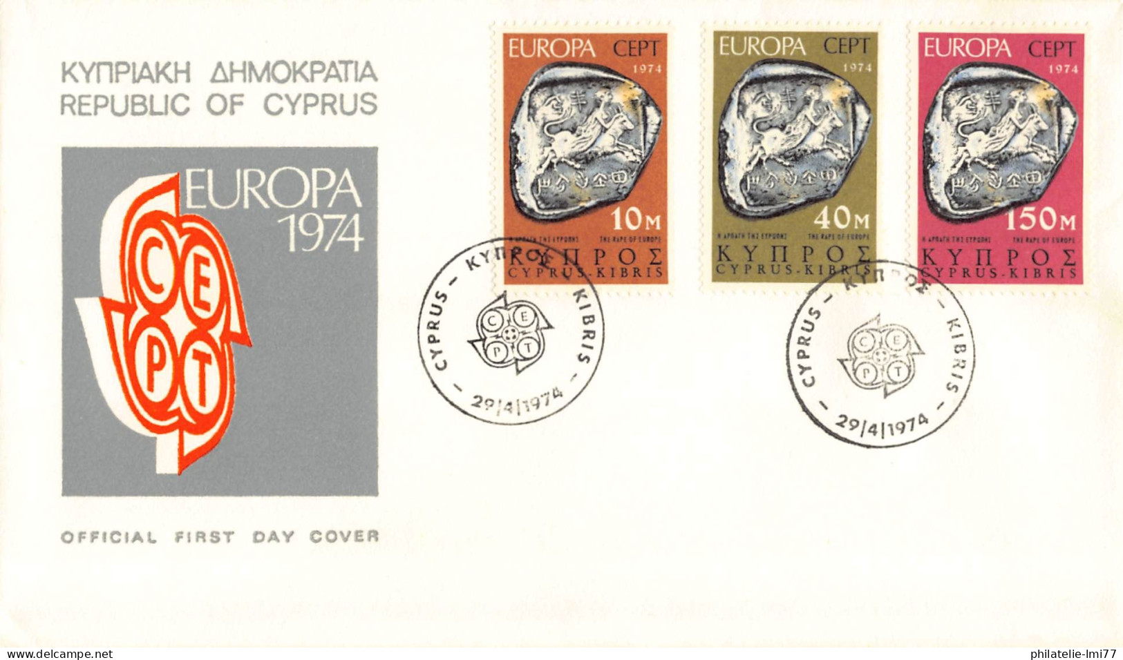 Chypre - FDC Europa 1974 - 1974