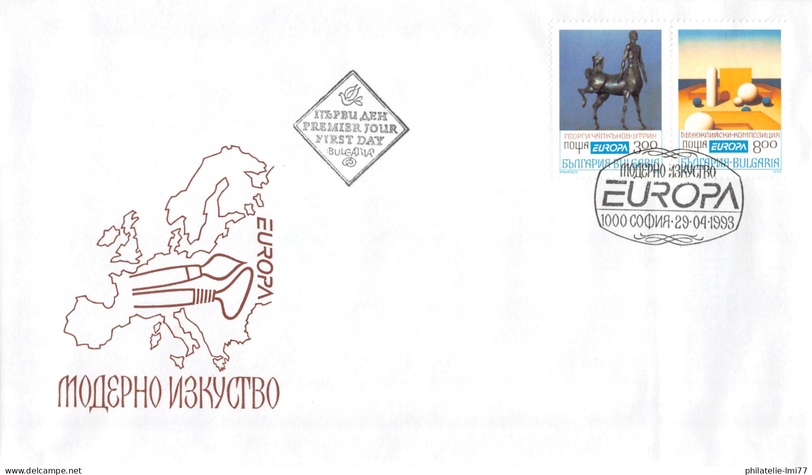 Bulgarie - FDC Europa 1993 - 1993