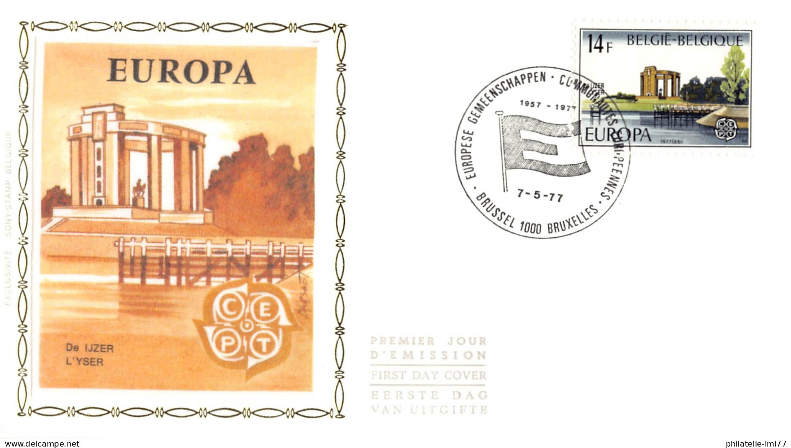 Belgique - FDC Europa 1977 - 1977