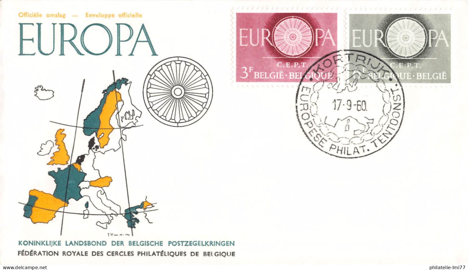 Belgique - FDC Europa 1960 - 1960