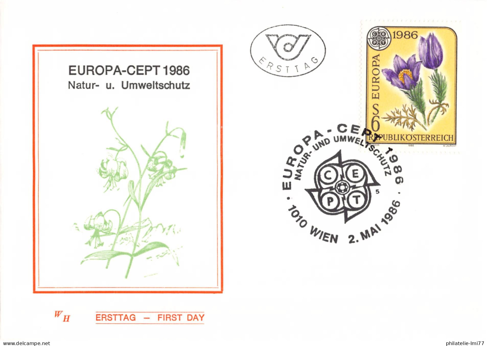 Autriche - FDC Europa 1986 - 1986