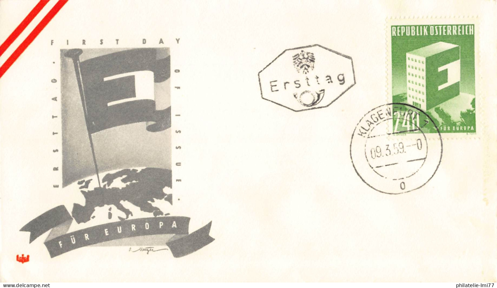 Autriche - FDC Europa 1959 - 1959