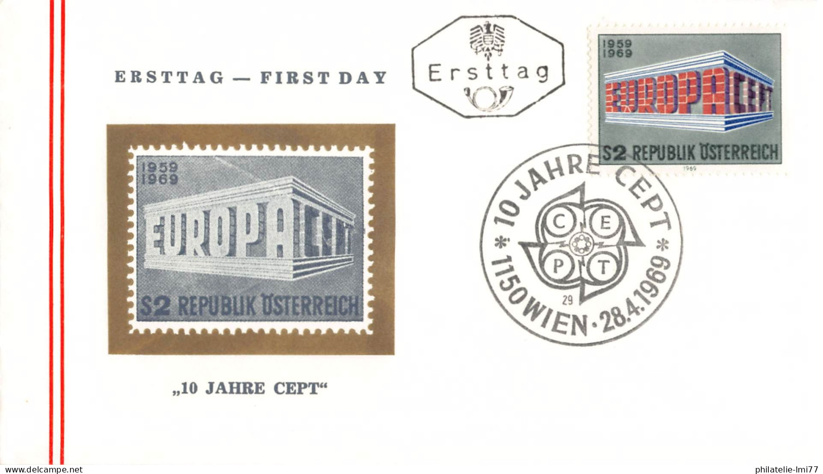 Autriche - FDC Europa 1969 - 1969