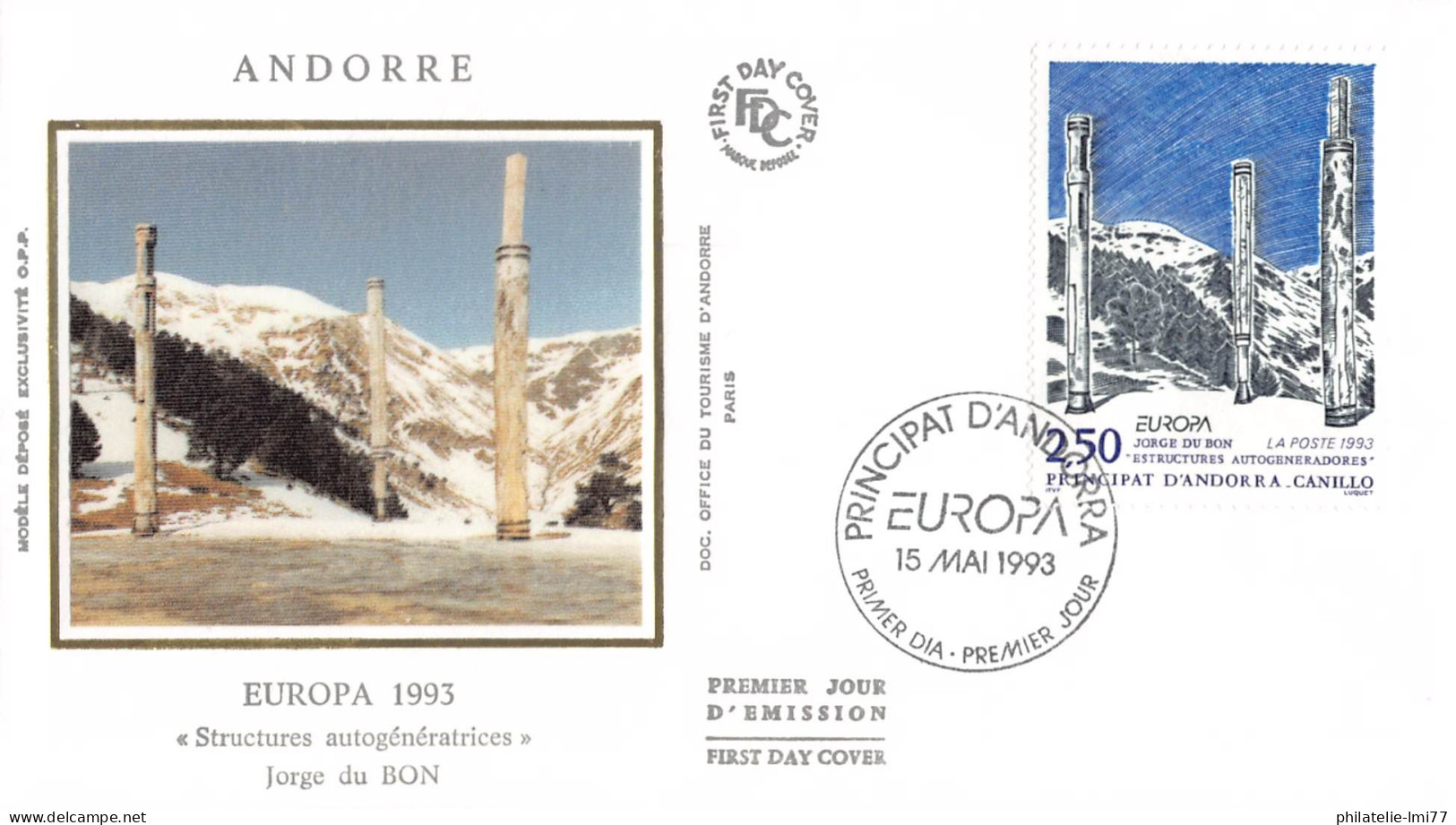 Andorre Français - FDC Europa 1993 - 1993